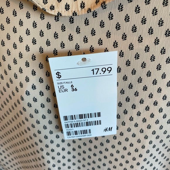 NWOT Pink and Black Blouse - Picture 3 of 3